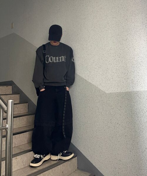 WMC(ダブリューエムシー)の「カウント74マンツーマン_CHARCOAL GREY(スウェット・メンズ・チャコールグレー・MEDIUM/LARGE/X-LARGE)」の6枚目の写真