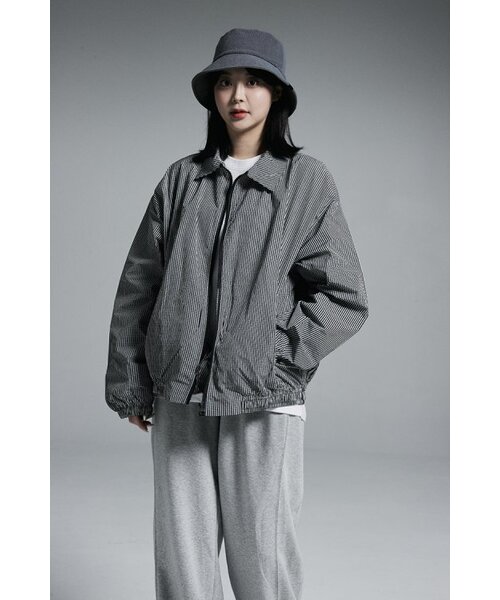 APOSTROPHE COMMA（アポストロフィコンマ）の「カラーブルゾンウィンドブレーカージップアップジャケット（チェック）（ブルゾン・レディース・その他・MEDIUM/LARGE）」の5枚目の写真