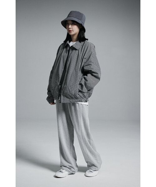 APOSTROPHE COMMA（アポストロフィコンマ）の「カラーブルゾンウィンドブレーカージップアップジャケット（チェック）（ブルゾン・レディース・その他・MEDIUM/LARGE）」の2枚目の写真