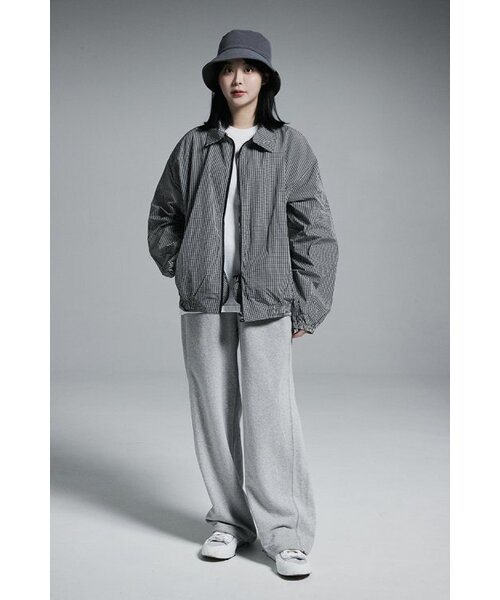 APOSTROPHE COMMA（アポストロフィコンマ）の「カラーブルゾンウィンドブレーカージップアップジャケット（チェック）（ブルゾン・レディース・その他・MEDIUM/LARGE）」の9枚目の写真