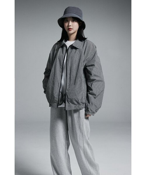 APOSTROPHE COMMA（アポストロフィコンマ）の「カラーブルゾンウィンドブレーカージップアップジャケット（チェック）（ブルゾン・レディース・その他・MEDIUM/LARGE）」の8枚目の写真