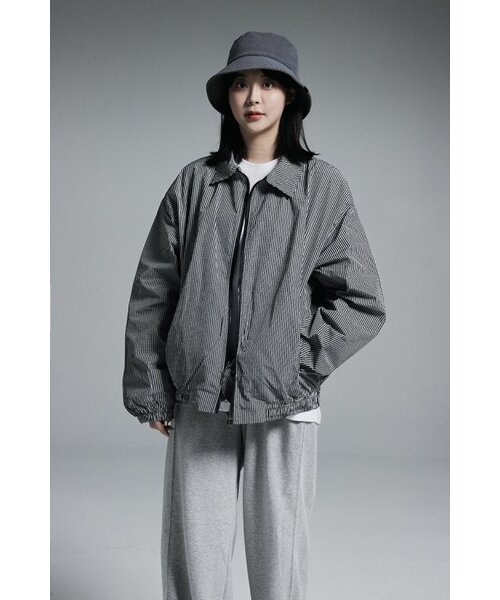 APOSTROPHE COMMA（アポストロフィコンマ）の「カラーブルゾンウィンドブレーカージップアップジャケット（チェック）（ブルゾン・レディース・その他・MEDIUM/LARGE）」の6枚目の写真