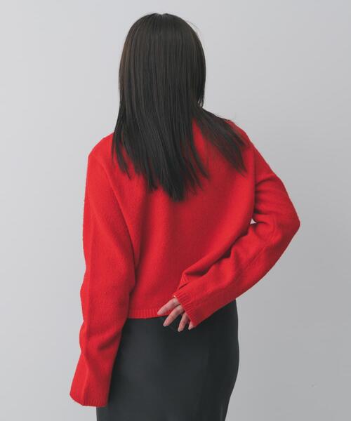 SENSE OF PLACE by URBAN RESEARCH（センスオブプレイスバイアーバンリサーチ）の「『洗濯可』メタルボタンカーディガン（カーディガン/ボレロ・レディース・ライトピンク/レッド/ベージュ/ネイビー/チャコールグレー・ONE）」の17枚目の写真