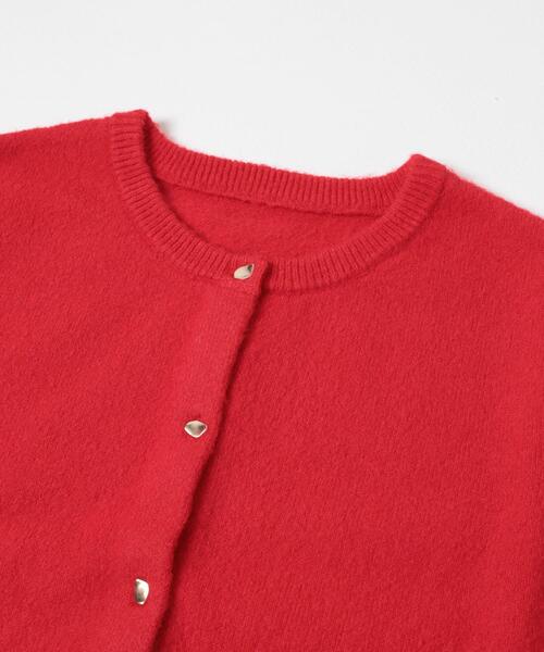 SENSE OF PLACE by URBAN RESEARCH（センスオブプレイスバイアーバンリサーチ）の「『洗濯可』メタルボタンカーディガン（カーディガン/ボレロ・レディース・ライトピンク/レッド/ベージュ/ネイビー/チャコールグレー・ONE）」の21枚目の写真