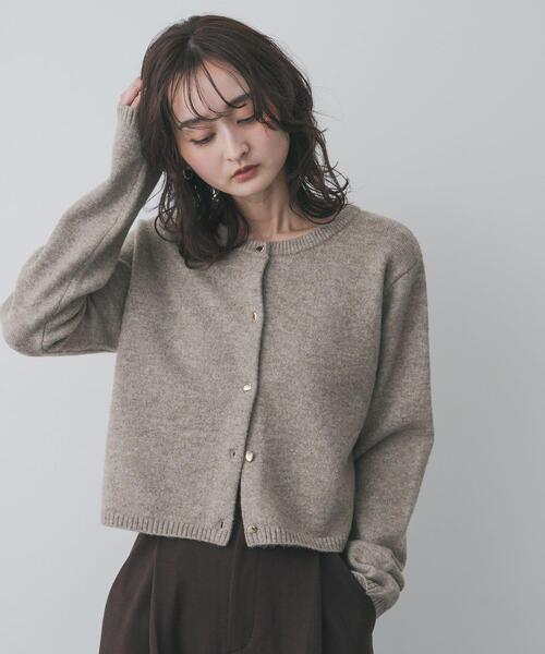 SENSE OF PLACE by URBAN RESEARCH(センスオブプレイスバイアーバンリサーチ)の「『洗濯可』メタルボタンカーディガン(カーディガン/ボレロ・レディース・ライトピンク/レッド/ベージュ/ネイビー/チャコールグレー・ONE)」の13枚目の写真