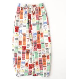 TRAVEL PRINT カーブトラウザー