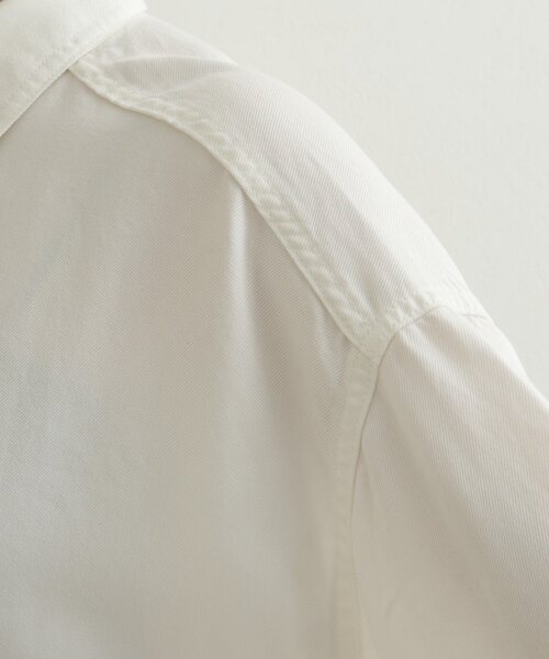 Omekashi（オメカシ）の「刺繍セルロースソフトオーバーシャツ（シャツ/ブラウス・レディース・ブラウン/オフホワイト/チャコールグレー・FREE）」の22枚目の写真