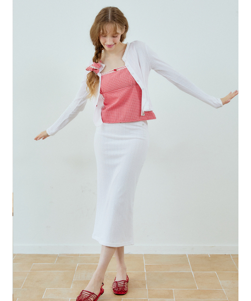 HHIPS（ダブルヒップス）の「Eilet Long Skirt (Ivory)（スカート・レディース・その他・FREE）」の3枚目の写真