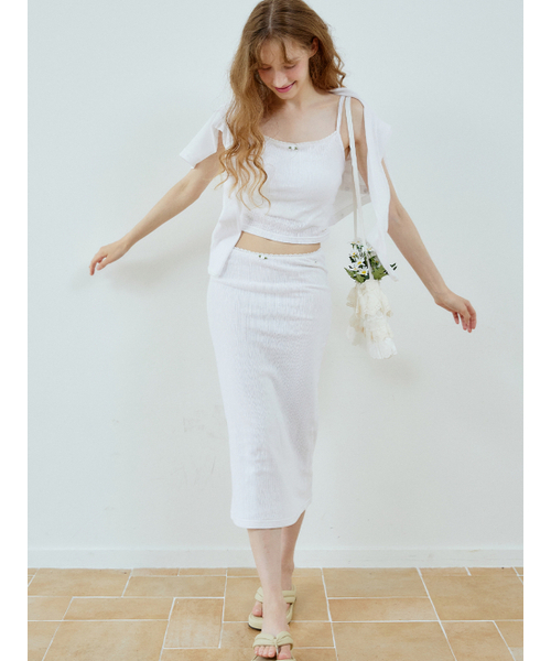 HHIPS（ダブルヒップス）の「Eilet Long Skirt (Ivory)（スカート・レディース・その他・FREE）」の7枚目の写真