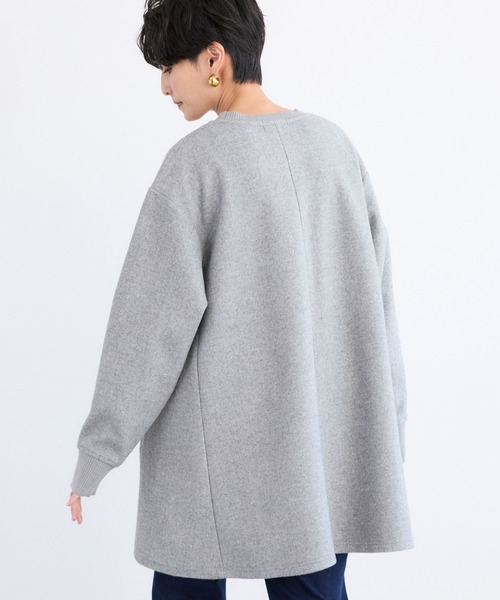 BARNYARDSTORM(バンヤードストーム)の「BARNYARDSTORM / ニードルチュニックプルオーバー / マシンウォッシャブル(Tシャツ/カットソー・レディース・ブラック/グレー・FREE)」の5枚目の写真