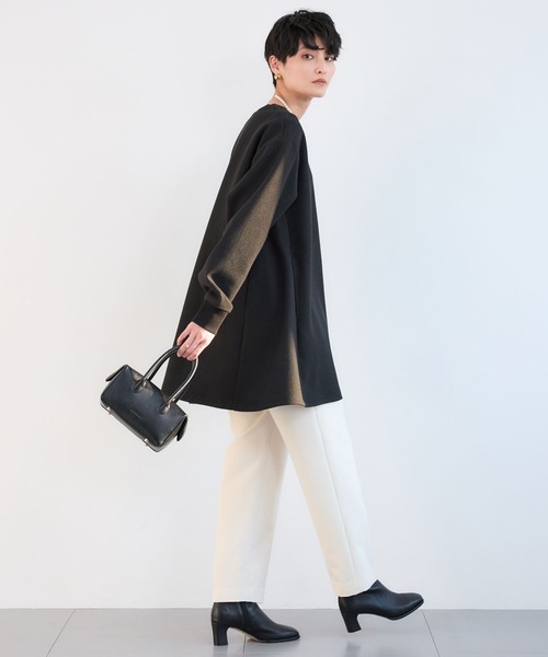 BARNYARDSTORM(バンヤードストーム)の「BARNYARDSTORM / ニードルチュニックプルオーバー / マシンウォッシャブル(Tシャツ/カットソー・レディース・ブラック/グレー・FREE)」の12枚目の写真