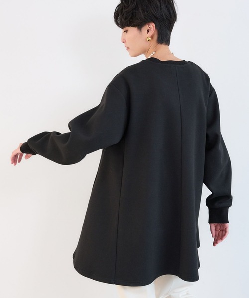 BARNYARDSTORM(バンヤードストーム)の「BARNYARDSTORM / ニードルチュニックプルオーバー / マシンウォッシャブル(Tシャツ/カットソー・レディース・ブラック/グレー・FREE)」の21枚目の写真