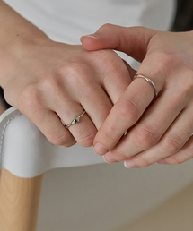 S'SECONDO（セコンド）の「Maya Simple Layered Open Ring Set（リング）」