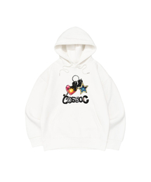 [Fleece Selection] CC Keyring Hooded T-Shirt (White)