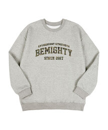 BEMIGHTY（ビーマイティー）の「カミュレタリングオーバーサイズ裏起毛スウェットシャツ[オートミール]（スウェット）」