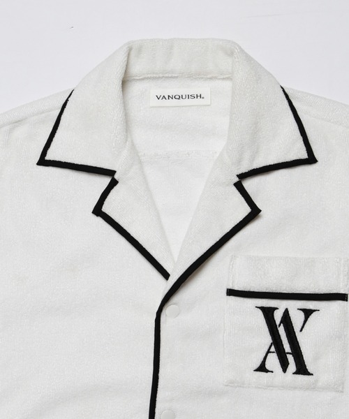 VANQUISH（ヴァンキッシュ）の「VANQUISH / ヴァンキッシュ パイル オープンカラー 長袖シャツ（シャツ/ブラウス・メンズ・ホワイト/ブラック・L/M）」の11枚目の写真