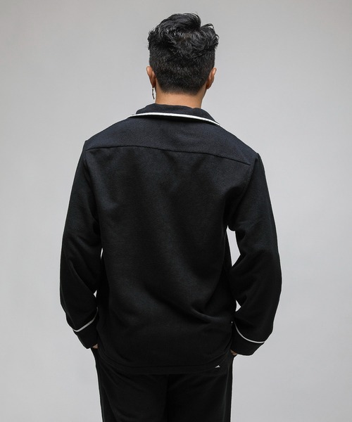 VANQUISH（ヴァンキッシュ）の「VANQUISH / ヴァンキッシュ パイル オープンカラー 長袖シャツ（シャツ/ブラウス・メンズ・ホワイト/ブラック・L/M）」の3枚目の写真