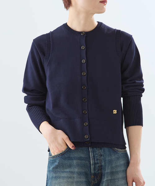 journal standard L'essage（ジャーナルスタンダードレサージュ）の「CORNU チャームベスト（ベスト・レディース・ネイビー/ブルー/ブラウン・FREE）」の2枚目の写真