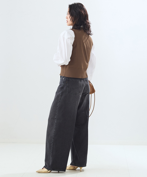 journal standard L'essage（ジャーナルスタンダードレサージュ）の「CORNU チャームベスト（ベスト・レディース・ネイビー/ブルー/ブラウン・FREE）」の10枚目の写真