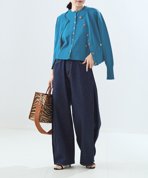 journal standard L'essage（ジャーナルスタンダードレサージュ）の「CORNU チャームベスト（ベスト・レディース・ネイビー/ブルー/ブラウン・FREE）」の18枚目の写真