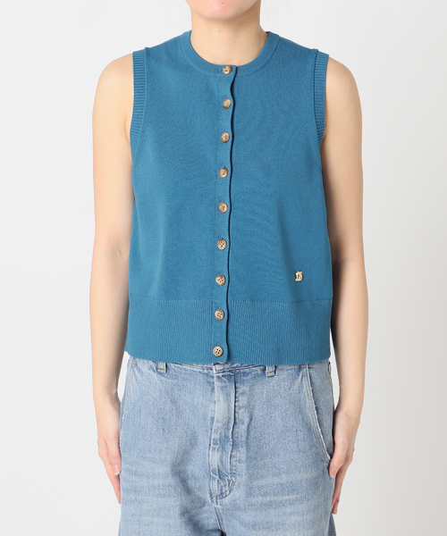 journal standard L'essage（ジャーナルスタンダードレサージュ）の「CORNU チャームベスト（ベスト・レディース・ネイビー/ブルー/ブラウン・FREE）」の6枚目の写真