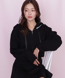 JILL by JILL STUART | ◇ダイバー素材ショート丈フーディ(パーカー)