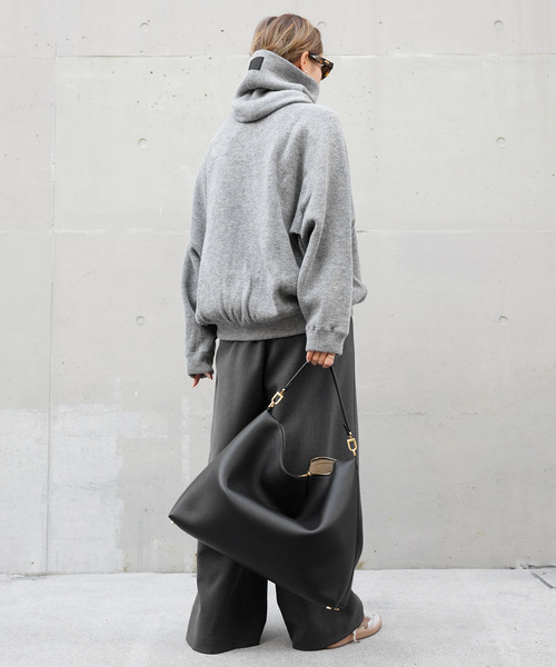 Deuxieme Classe（ドゥーズィエムクラス）の「【COGTHEBIGSMOKE/コグ ザ ビッグスモーク】ELLIS SWEAT KAI SNOOD（ニット/セーター・レディース・チャコールグレー・FREE）」の8枚目の写真
