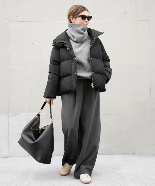Deuxieme Classe（ドゥーズィエムクラス）の「【COGTHEBIGSMOKE/コグ ザ ビッグスモーク】ELLIS SWEAT KAI SNOOD（ニット/セーター・レディース・チャコールグレー・FREE）」の10枚目の写真