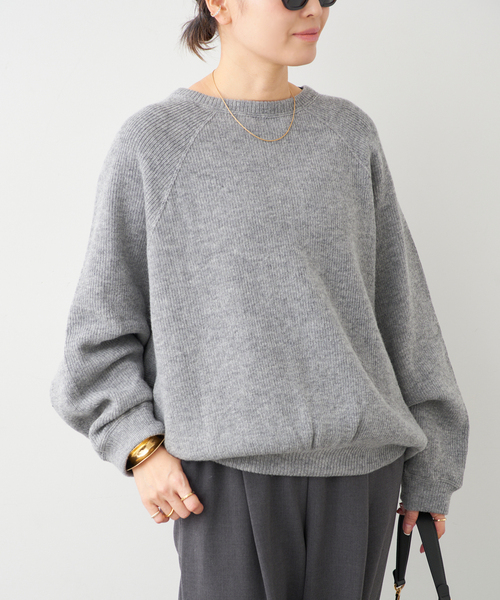 Deuxieme Classe（ドゥーズィエムクラス）の「【COGTHEBIGSMOKE/コグ ザ ビッグスモーク】ELLIS SWEAT KAI SNOOD（ニット/セーター・レディース・チャコールグレー・FREE）」の12枚目の写真