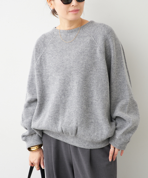 Deuxieme Classe（ドゥーズィエムクラス）の「【COGTHEBIGSMOKE/コグ ザ ビッグスモーク】ELLIS SWEAT KAI SNOOD（ニット/セーター・レディース・チャコールグレー・FREE）」の16枚目の写真