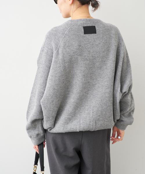 Deuxieme Classe（ドゥーズィエムクラス）の「【COGTHEBIGSMOKE/コグ ザ ビッグスモーク】ELLIS SWEAT KAI SNOOD（ニット/セーター・レディース・チャコールグレー・FREE）」の18枚目の写真