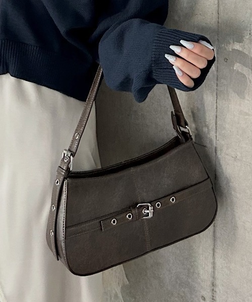 PAGEBOY(ページボーイ)の「ベルトハンドBAG(ハンドバッグ・レディース・ブラック/ブラウン・FREE)」の1枚目の写真