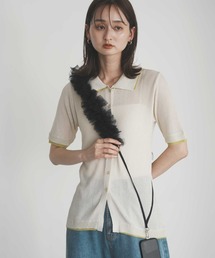 Bulue.（ブルー）の「【Bulue.】チュールフリルスマホショルダーストラップ（スマホグッズ）」