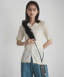 Bulue.（ブルー）の「【Bulue.】チュールフリルスマホショルダーストラップ（スマホグッズ）」