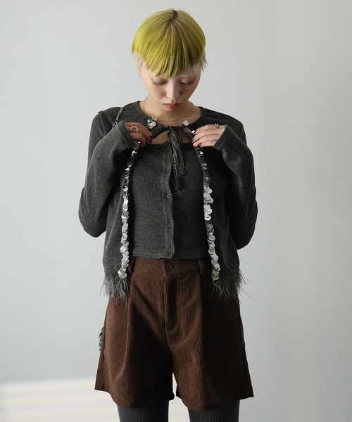 Ulysses（ユリシス）の「スパンコールレイヤードデザイントップス（Tシャツ/カットソー・レディース・グレー・S/M）」の20枚目の写真
