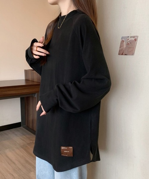 SallyLunn（サリーラン）の「ボトルネックラグラントップス（Tシャツ/カットソー・レディース・スミクロ/ブラウン/ベージュ・MEDIUM/LARGE）」の10枚目の写真