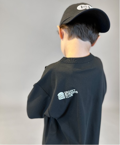 GROOVY COLORS（グルービーカラーズ）の「PTT GROOVY BURGERS Tee（Tシャツ/カットソー・キッズ・ブラック・125/115）」の6枚目の写真