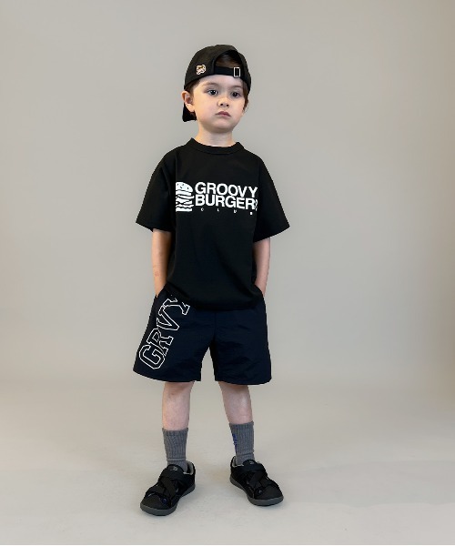 GROOVY COLORS（グルービーカラーズ）の「PTT GROOVY BURGERS Tee（Tシャツ/カットソー・キッズ・ブラック・125/115）」の7枚目の写真