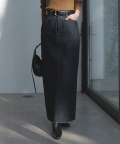 ánuans 24aw 新作シームレスデザインデニムタイトスカート　インディゴ anuans2024aw 新作シームレスデザインデニムタイトスカート インディゴ