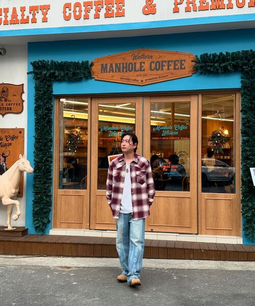 KND（ケイエヌディ）の「フランネルチェックウェスタンシャツバーガンディ（シャツ/ブラウス・メンズ・その他・1(M)/2(L)）」の18枚目の写真