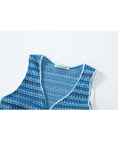 SALAD BAGUNI(サラダバグニ)の「Lace jacquard set - blue(その他パンツ・レディース・その他・FREE)」の4枚目の写真