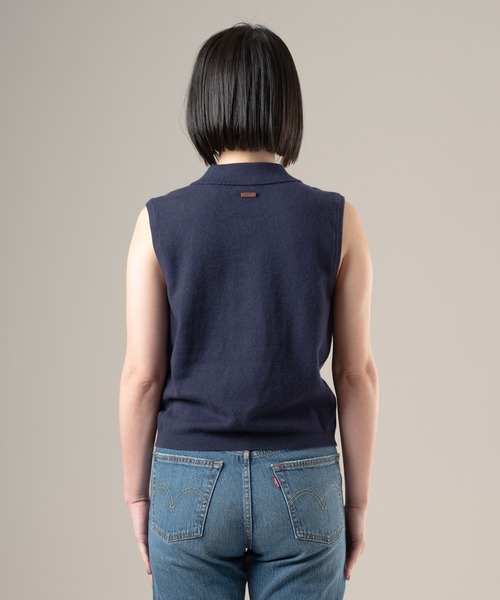 Levi's(リーバイス)の「Levi's/リーバイス スーパーソフト ミニ ラッフル ベスト トップ(ベスト・レディース・ブルー・XS/S/M)」の3枚目の写真