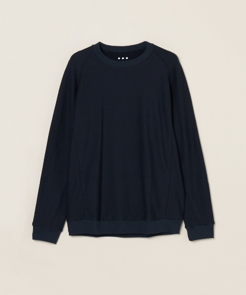 three dots（スリードッツ）の「ヘリンボーンテリー スウェット（スウェット・メンズ・グレー系その他/ブルー系その他/ベージュ系その他・SMALL/MEDIUM/LARGE）」の3枚目の写真