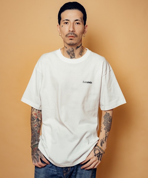Subciety（サブサエティ）の「EBISU maria tee（Tシャツ/カットソー・メンズ・ホワイト/ブラック・SMALL/MEDIUM/LARGE/X-LARGE/XX-LARGE）」の6枚目の写真
