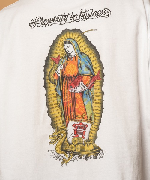 Subciety（サブサエティ）の「EBISU maria tee（Tシャツ/カットソー・メンズ・ホワイト/ブラック・SMALL/MEDIUM/LARGE/X-LARGE/XX-LARGE）」の8枚目の写真