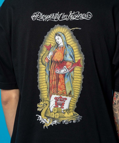 Subciety（サブサエティ）の「EBISU maria tee（Tシャツ/カットソー・メンズ・ホワイト/ブラック・SMALL/MEDIUM/LARGE/X-LARGE/XX-LARGE）」の13枚目の写真