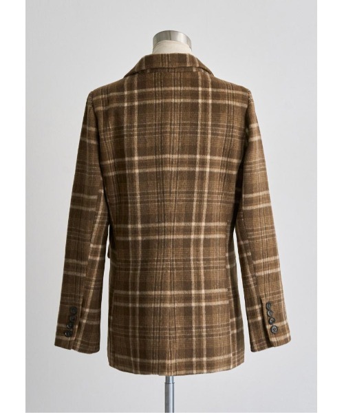 LUDICRUM（ルーディクルム）の「Wool check jacket（テーラードジャケット・レディース・ブラウン/ブラック・FREE）」の13枚目の写真