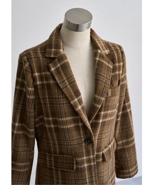 LUDICRUM（ルーディクルム）の「Wool check jacket（テーラードジャケット・レディース・ブラウン/ブラック・FREE）」の16枚目の写真
