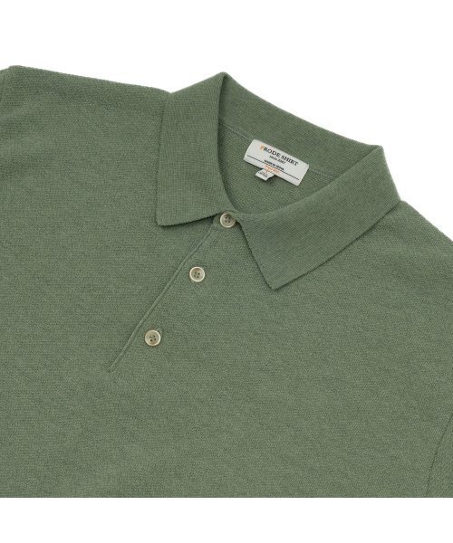 PRODESHIRT（プロデシャツ）の「ヴィンテージリネンピケポロニット（オリーブ）（ニット/セーター・メンズ・その他・M/XL/L/XX-LARGE）」の2枚目の写真