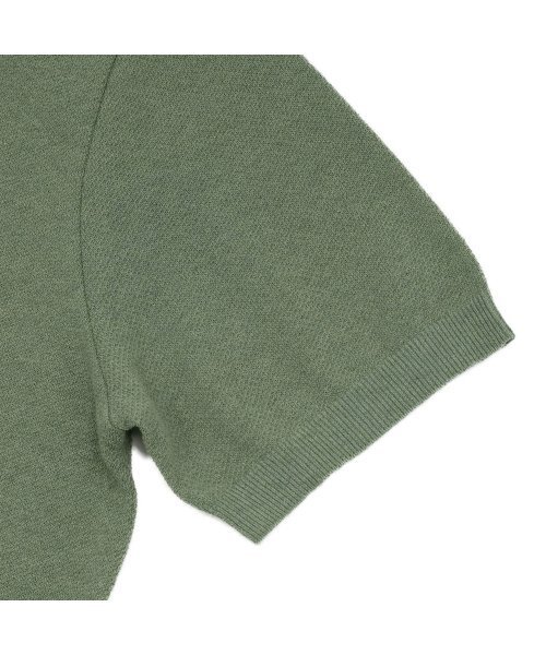 PRODESHIRT（プロデシャツ）の「ヴィンテージリネンピケポロニット（オリーブ）（ニット/セーター・メンズ・その他・M/XL/L/XX-LARGE）」の3枚目の写真